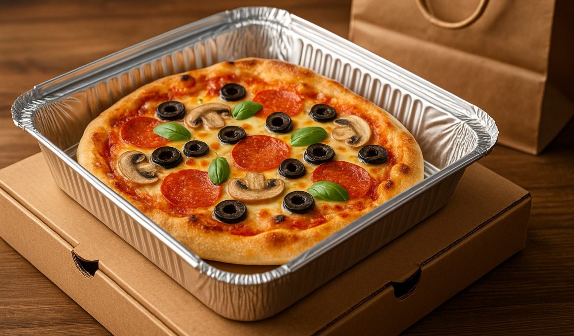 Cum păstrezi crocantă pizza în caserole de aluminiu la livrare
