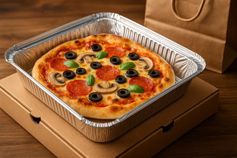 Cum păstrezi crocantă pizza în caserole de aluminiu la livrare