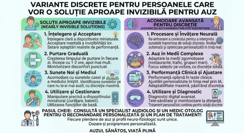 Variante discrete pentru persoanele care vor o solutie aproape invizibila pentru auz